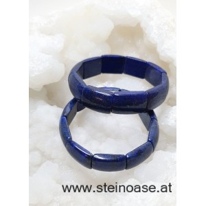 Armband Lapislazuli 'Breit' Gr.L